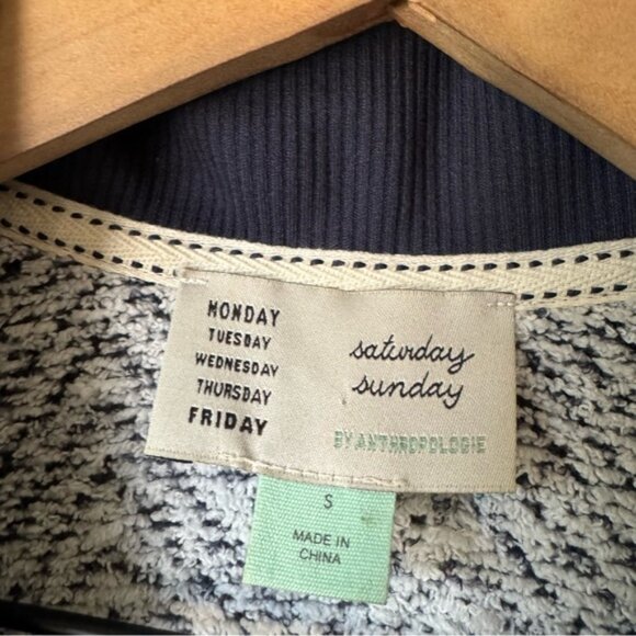 Anthropologie | Cozy Chevron Quarter Zip Pullover - Picture 3 of 6